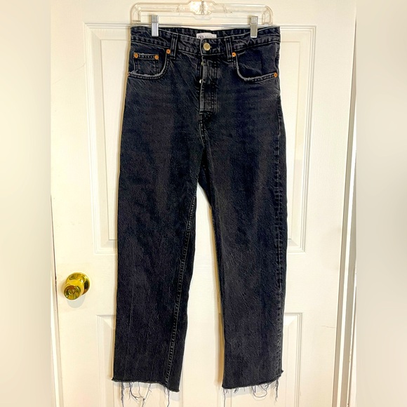 Zara Pants - ZARA - BUTTON FLY STRAIGHT LEG JEANS